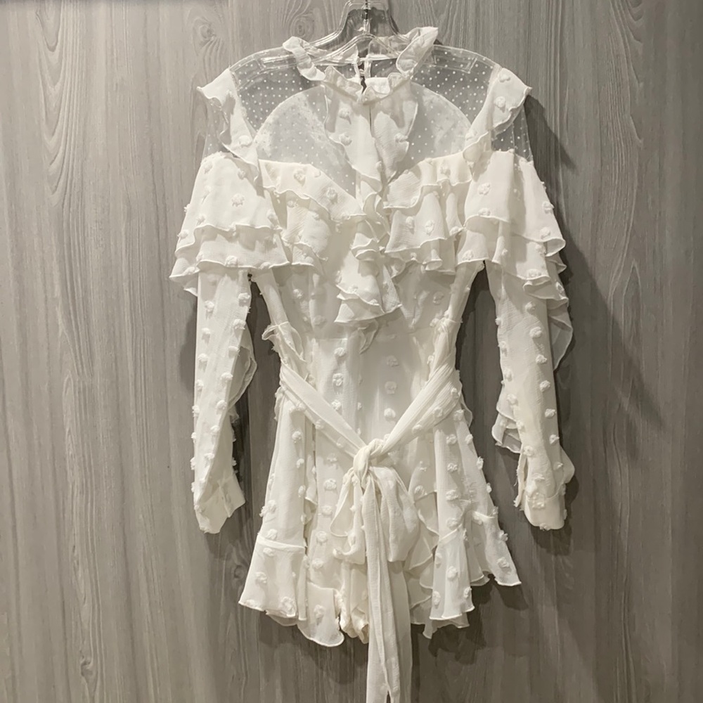 L’ATISTE White Jumpsuit Shorts